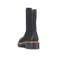 Nachtschwarze Rieker Damen Chelsea Boots 72683-00 mit einer schockabsorbierenden Sohle. Schuh von oben