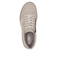Beige Rieker Herren Schnürschuhe 08300-62 aus Rauleder, Barfußschuhe. Schuh von oben.