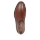 Kastanienbraune Rieker Herren Slipper 10350-24 mit einem Elastikeinsatz. Schuh von oben.