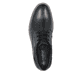 Schwarze Rieker Herren Schnürschuhe 13510-00 mit der Komfortweite G 1/2. Schuh von oben.