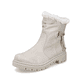 
Hellbeige Rieker Damen Kurzstiefel Y2470-60 mit Reißverschluss sowie einer Profilsohle. Schuh seitlich schräg