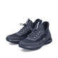 Weiße Rieker Damen Sneaker Low M5520-91 mit einer strapazierfähigen Sohle. Schuh Außenseite gespiegelt.
