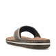 Graue Rieker Herren Zehentrenner 21095-42 mit der Komfortweite G. Schuh von hinten.