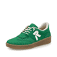 Weiße Rieker Damen Sneaker Low M5520-91 mit einer strapazierfähigen Sohle. Schuh Außenseite gespiegelt.