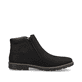 Mitternachtsschwarze Rieker Herren Kurzstiefel 15353-00 mit einer robusten Profilsohle. Schuh Innenseite