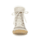 
Hellbeige Rieker Damen Schnürstiefel Y4744-61 mit Schnürung und Reißverschluss. Schuh von vorne.
