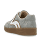 Graue vegane Rieker Damen Sneaker Low M5512-45 mit einer Schnürung. Schuh von hinten.