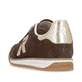 Baskets basses marron Rieker Sport pour femmes W4000-25. Chaussure vue de l'arrière.