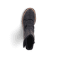 
Asphaltschwarze Rieker Damen Kurzstiefel 75650-00 mit einer schockabsorbierenden Sohle. Schuh von oben