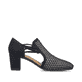 Escarpins Rieker noirs pour femme 41052-00 avec bande élastique. Côté intérieur de la chaussure.