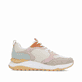 Baskets basses Rieker beiges pour femme W2506-61 avec lacets. Côté intérieur de la chaussure.
