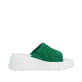 Grüne Rieker Damen Pantoletten W1551-52 mit ultra leichter und flexibler Sohle. Schuh Innenseite.