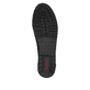 Schwarze Rieker Ballerinas 45358-00 mit dekorativer Schleife. Schuh Laufsohle.