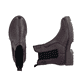 Dunkelrote Rieker Damen Chelsea Boots 75860-35 aus Glattleder mit Reißverschluss. Schuh von oben, liegend.