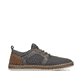 Chaussons Rieker gris pour homme B5252-45 avec bande élastique. Intérieur de la chaussure.