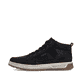 Schwarze Rieker Herren Sneaker High 37006-00 mit einem Reißverschluss. Schuh Außenseite.
