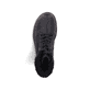 Schwarze Rieker Damen Schnürstiefel 78220-00 mit einem Reißverschluss. Schuh Laufsohle.