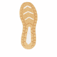 Baskets basses Rieker beiges pour femme W2506-61 avec lacets. Semelle extérieure de la chaussure.