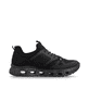 Mocassins Rieker noirs végan pour femmes M6078-00 avec bande élastique. Côté intérieur de la chaussure.