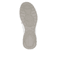 Blaue Rieker Damen Slipper M5666-10 mit Rieker Air Sohlenfenster. Schuh Laufsohle.