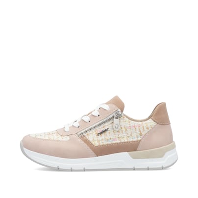 Rosane Rieker Damen Sneaker Low 58902-31 mit einem Reißverschluss. Schuh Außenseite.