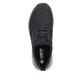 Mocassins Rieker noirs pour hommes B1850-00 avec la semelle lightsole+. Chaussure vue de dessus.