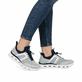 Baskets basses Rieker vertes végétaliennes pour femme M6061-52. Chaussure au pied.