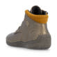 Bronzefarbene Rieker Damen Kurzstiefel 52544-90 mit einem Reißverschluss. Schuh von hinten.