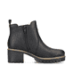 Nachtschwarze Rieker Damen Chelsea Boots Y8650-00 mit einer robusten Profilsohle. Schuh Innenseite