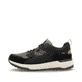 Schwarze Rieker Herren Sneaker Low U0101-00 mit einer super leichten Sohle. Schuh Außenseite gespiegelt.