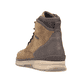Braune Rieker Herren Schnürstiefel 32331-25 mit wasserabweisender TEX-Membran. Schuh von hinten.