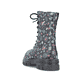 
Mehrfarbige Rieker Damen Biker Boots Z9120-90 mit Schnürung und Reißverschluss. Schuh von hinten