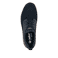 Blaue Rieker Herren Slipper B3354-14 mit einem Gummizug sowie der Extraweite H. Schuh von oben.
