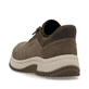 Braune Rieker Herren Slipper 11055-25 mit easy Hineinschlüpf-Möglichkeit. Schuh von hinten.