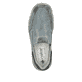Blaue Rieker Herren Slipper 04051-12 mit einem Gummizug sowie der Extraweite H. Schuh von oben.