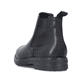 Schwarze Rieker Herren Chelsea Boots 33484-00 aus Glattleder. Schuh von hinten.