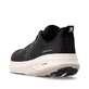 Schwarze Rieker Sport Herren Sneaker Low U4301-01. Schuh von hinten.