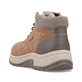Braune Rieker Herren Schnürstiefel 11030-25 mit wasserabweisender TEX-Membran. Schuh von hinten.