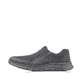 Schwarze Rieker Herren Sneaker Low B4878-00 mit einem Gummizug. Schuh Außenseite.