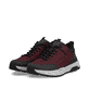 Baskets basses Rieker rouges pour hommes 06103-35 avec membrane RiekerTEX. Chaussures inclinées sur le côté.