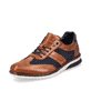 Braune Rieker Herren Schnürschuhe 14410-24 mit der Komfortweite G 1/2. Schuh seitlich schräg.
