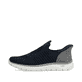 Mocassins Rieker bleus pour homme B6659-15 avec fonction easy in Ready2GO. Côté extérieur de la chaussure.