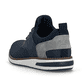 Blaue Rieker Herren Slipper 11359-14 mit einem Gummizug sowie Komfortweite G 1/2. Schuh von hinten.