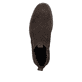 Dunkelbraune Rieker Herren Chelsea Boots 33180-28 aus Rauleder. Schuh von oben.
