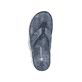 Blaue Rieker Herren Zehentrenner 21043-14 mit der Komfortweite G. Schuh von oben.