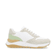 Weiße Rieker Damen Sneaker Low W2500-81 mit Schnürung sowie super leichter Sohle. Schuh Innenseite.
