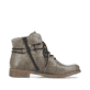 Graugrüne Rieker Damen Schnürstiefel 77431-54 mit Schnürung und Reißverschluss. Schuh Innenseite