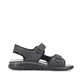 Sandales des randonnée Rieker noires pour homme 26455-00. Côté intérieur de la chaussure.