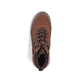Braune Rieker Herren Schnürstiefel U0010-22 aus Rauleder. Schuh von oben.