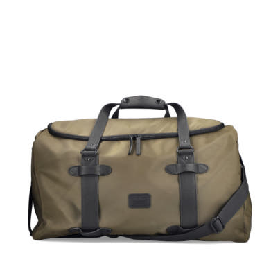 Rieker Reisetasche H5250-54 in Grün mit Reißverschluss und Tragegurten. Vorderseite.